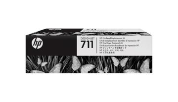 Tête d&rsquo;impression originale HP 711 + 4 cartouches d&rsquo;encre – C1Q10A