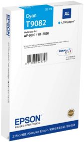 Cartouche d&rsquo;encre cyan originale Epson T9082 – C13T908240