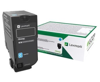 Lexmark CS727/CS728/CX727 Cartouche de toner cyan d&rsquo;origine – 75B20C0
