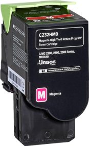 Lexmark C2325/C2425/C2535/MC2325/MC2425/MC2535/MC2640 Cartouche de toner magenta d&rsquo;origine – C232HM0