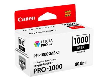 Cartouche d&rsquo;encre originale noir mat Canon PFI1000 – PFI1000MBK/0545C001