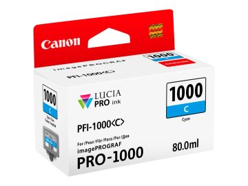 Cartouche d&rsquo;encre cyan originale Canon PFI1000 – PFI1000C/0547C001