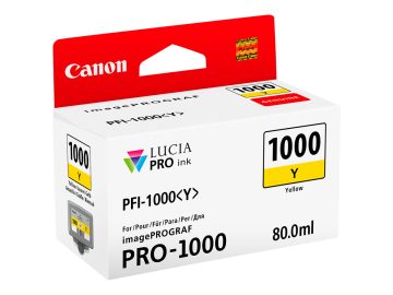 Cartouche d&rsquo;encre jaune originale Canon PFI1000 – PFI1000Y/0549C001
