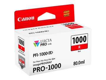 Cartouche d&rsquo;encre rouge originale Canon PFI1000 – PFI1000R/0554C001