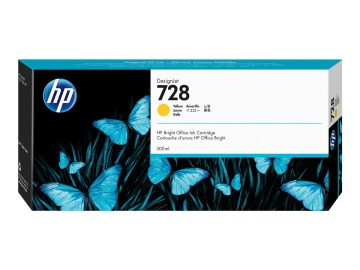Cartouche d&rsquo;encre jaune originale HP 728 – F9K15A