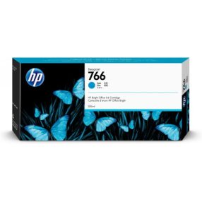 Cartouche d&rsquo;encre cyan originale HP 766 – P2V89A