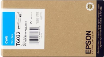 Cartouche d&rsquo;encre cyan originale Epson T6032 – C13T603200