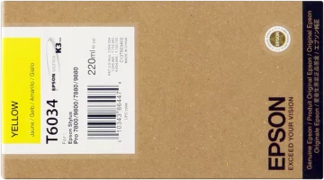 Cartouche d&rsquo;encre jaune originale Epson T6034 – C13T603400