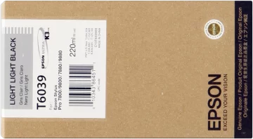 Cartouche d&rsquo;encre noire légère originale Epson T6039 – C13T603900