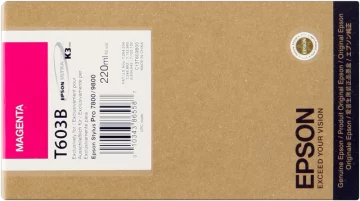 Cartouche d&rsquo;encre Magenta originale Epson T603B – C13T603B00