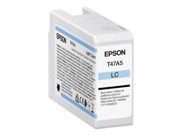 Cartouche d&rsquo;encre originale Epson T47A5 cyan clair – C13T47A500