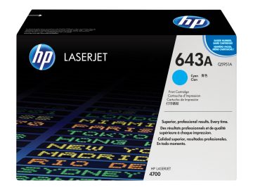 Cartouche de toner original cyan HP Q5951A – 643A