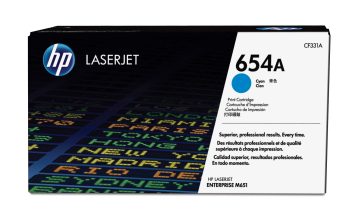 HP CF331A Cartouche de Toner Cyan Originale – 654A