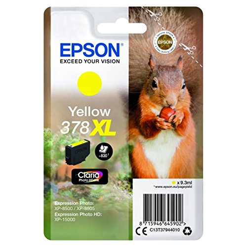 Cartouche d'encre jaune originale Epson 378XL - C13T37944010