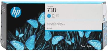 Cartouche d’encre cyan originale HP 676M6A – 738