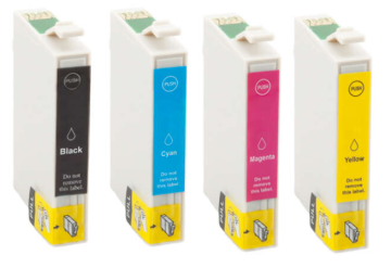 Pack 4 cartouches compatibles Epson T1285 – C13T12854010 – (Série renard) – Noire + cyan + magenta + jaune