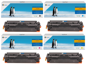 Pack de 4 toners Premium marque G&G compatible Canon 055H – 4 couleurs