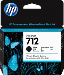 Cartouche d&rsquo;encre noire originale HP 712XL – 3ED71A