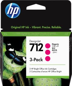 Cartouches d&rsquo;encre d&rsquo;origine HP 712 Magenta – 3ED78A