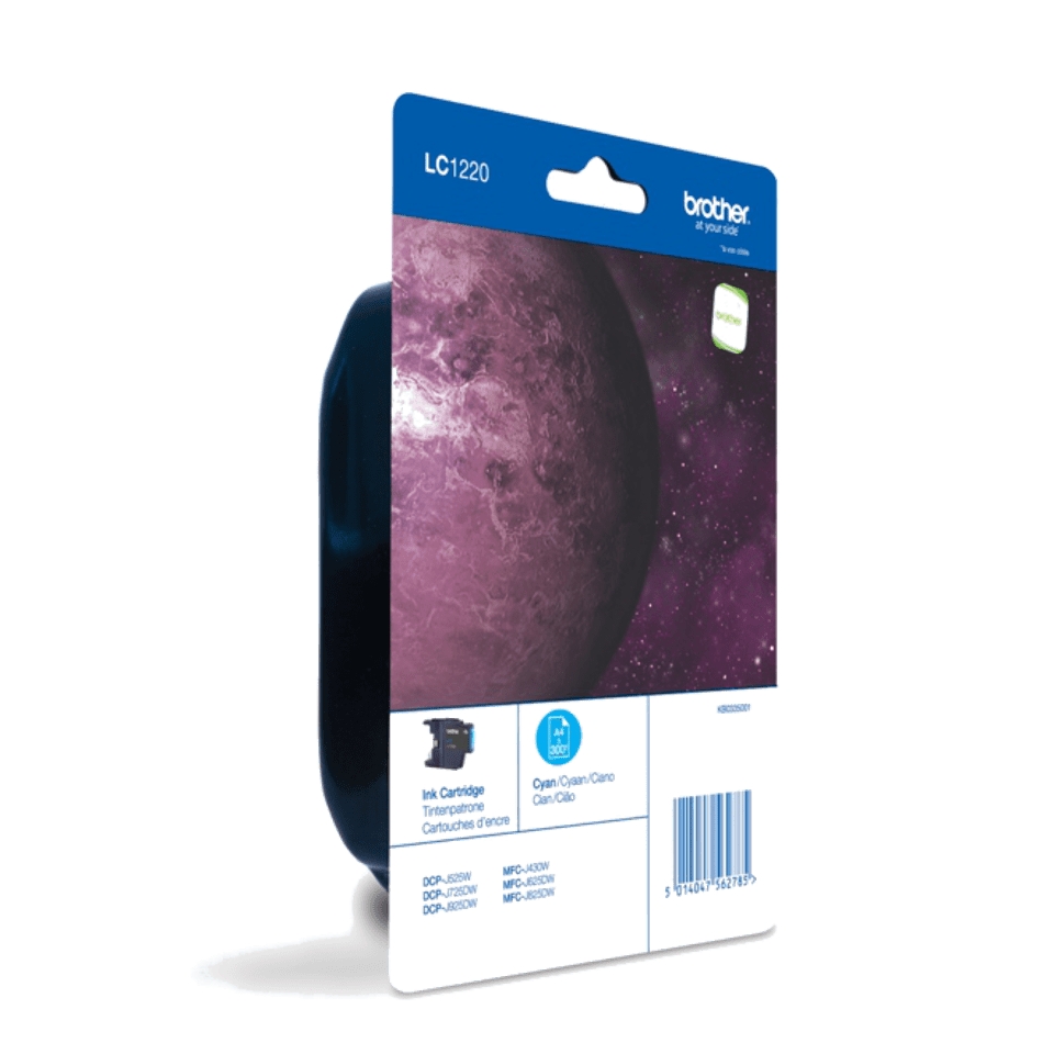 Cartouche d'encre cyan d'origine Brother LC1220 - LC1220CBP