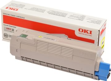 OKI C612 Cartouche de toner jaune originale – 46507505