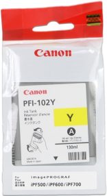 Cartouche d’encre jaune originale Canon PFI102 – 0898B001