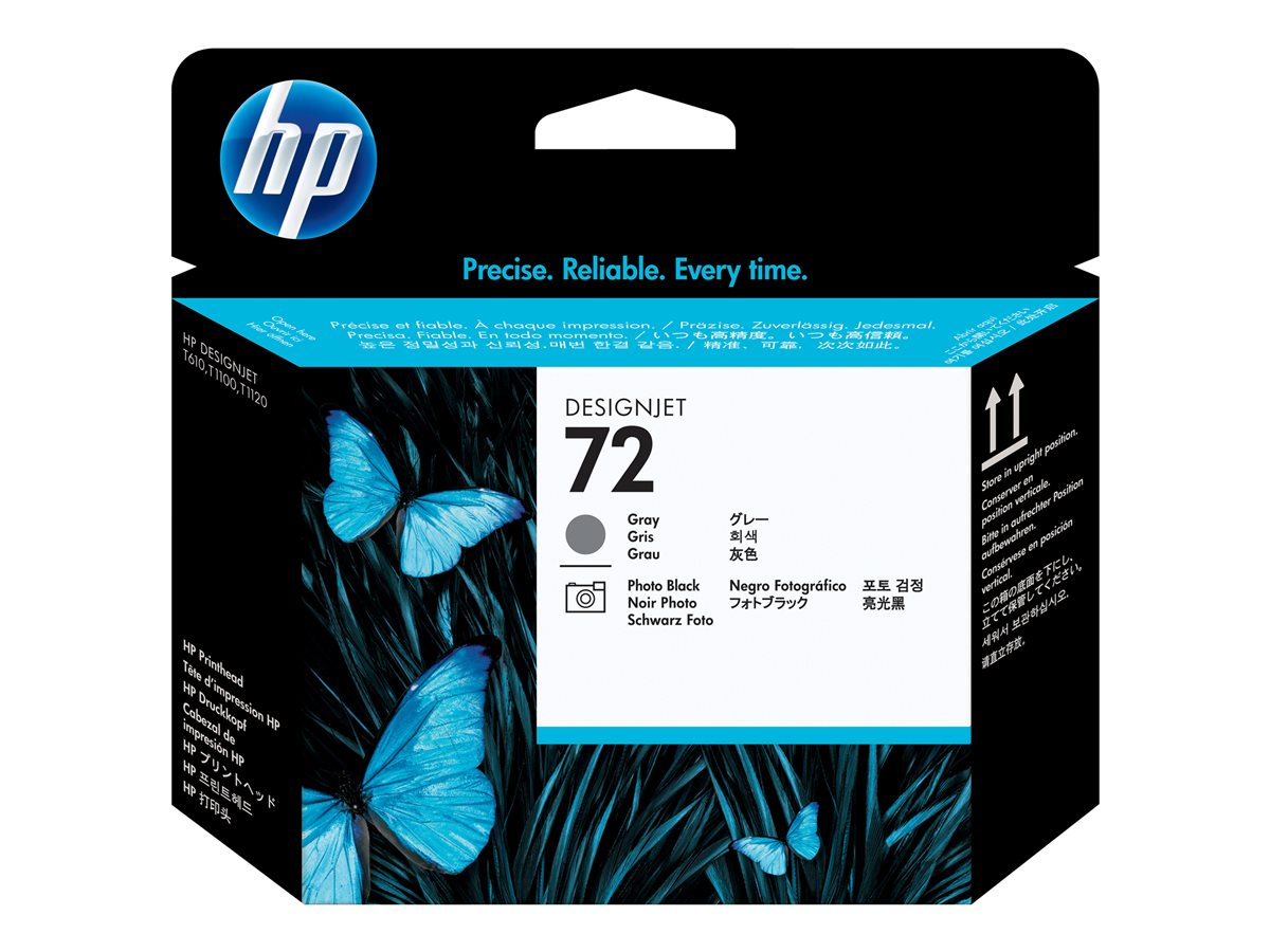 HP 72 Tête d'impression originale - Noir Photo et Gris - C9380A