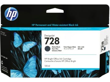 Cartouche d&rsquo;encre originale noire mate HP 728 – 3WX25A