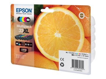 Epson T3357 (33XL) Pack de 5 cartouches d’encre originales – C13T33574011