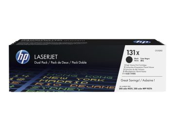 HP CF210X Noir Pack de 2 cartouches de toner originales – 131X