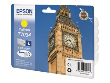 Cartouche d’encre jaune originale Epson T7034 – C13T70344010