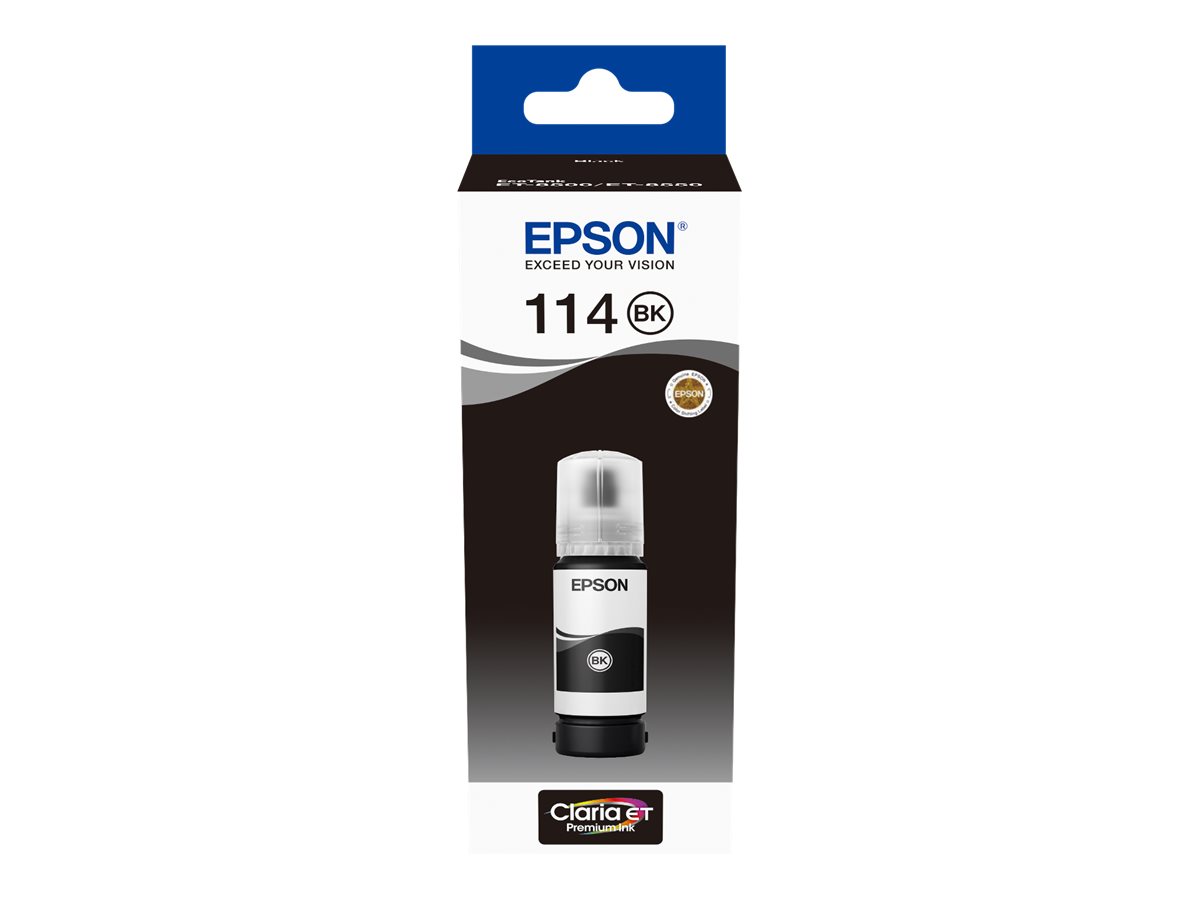 Epson 114 Bouteille d'encre pigmentaire originale noire - C13T07A140