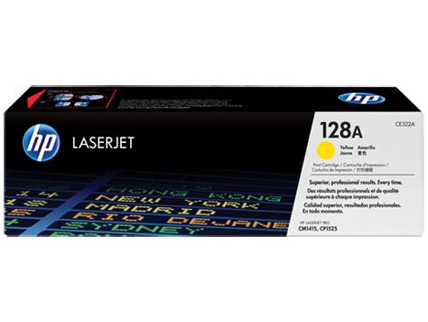 Cartouche de toner original jaune HP CE322A - 128A