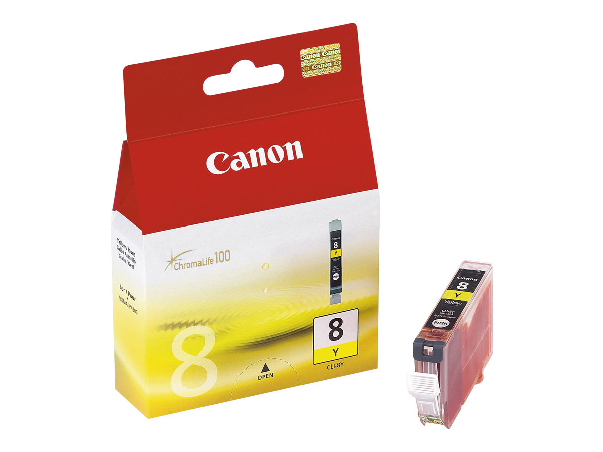 Cartouche d'encre jaune originale Canon CLI8 - 0623B001