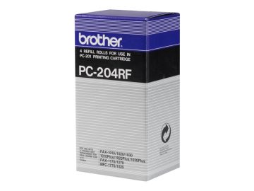 Brother PC204RF Pack de 4 rouleaux de transfert thermique originaux