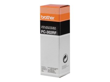 Brother PC302RF Pack de 2 rouleaux de transfert thermique originaux