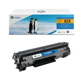 Toner Premium marque G&G compatible HP CF283X – 83X – Noir