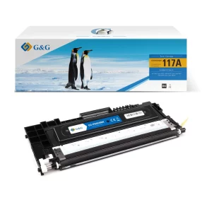 Toner Premium marque G&G compatible HP W2070A – 117A – Noir