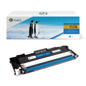 Toner Premium marque G&G compatible HP W2071A – 117A – Cyan