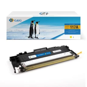 Toner Premium marque G&G compatible HP W2072A – 117A – Jaune