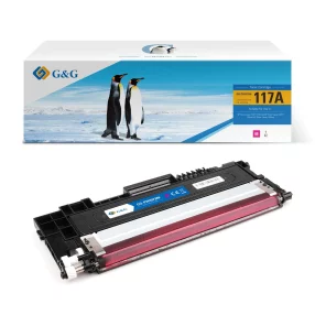 Toner Premium marque G&G compatible HP W2073A – 117A – Magenta