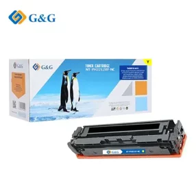 Toner Premium marque G&G compatible HP W2212X / W2212A – 207X / 207A – Jaune (avec puce d&rsquo;origine sans niveau d&rsquo;encre)