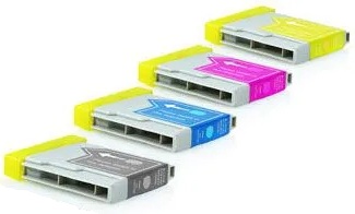 Pack de 4 cartouches compatibles Brother LC 1000 / LC 970 – Noire + Cyan + Magenta + Jaune