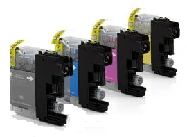 Pack de 4 cartouches compatibles Brother LC 123 / LC 121 – Noire + Cyan + Magenta + Jaune