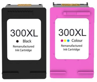 Pack de 2 cartouches compatibles HP 300XL noire + HP300XL couleur