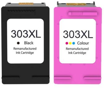 Pack de 2 cartouches compatibles HP 303XL noire + HP303XL couleur
