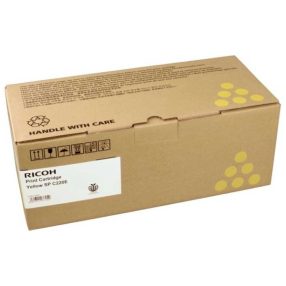 Ricoh SPC220/SPC221/SPC222/SPC240 Cartouche de toner jaune d&rsquo;origine – 407643