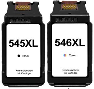 Pack de 2 cartouches compatibles Canon PG-545XL noire + Canon CL-546XL couleur