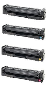 Pack de 4 toners compatibles HP W2190X + W2191X + W2192X + W2193X – 219X / 219A – Noir + Cyan + Jaune + Magenta