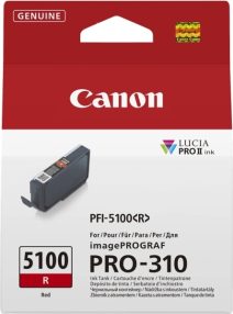 Cartouche d’encre rouge originale Canon PFI5100 – PFI5100R/6958C001